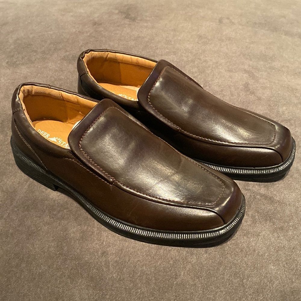 Men’s Deer Stags Greenpoint Dark Brown Shoes 902 Collection Size 11M NWT